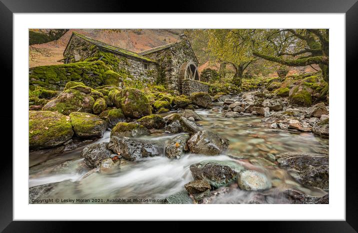 The Old Mill  Framed Mounted Print by Lesley Moran