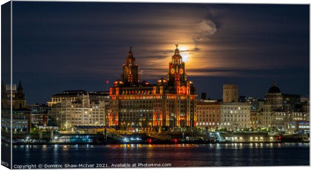 Liverpool's Mystic Night Sky Canvas Print by Dominic Shaw-McIver