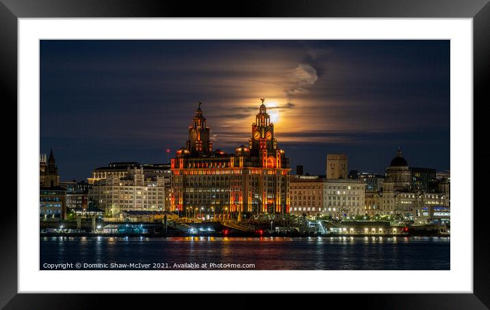 Liverpool's Mystic Night Sky Framed Mounted Print by Dominic Shaw-McIver