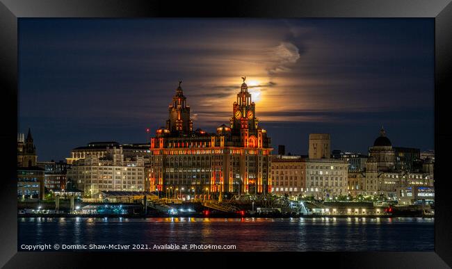 Liverpool's Mystic Night Sky Framed Print by Dominic Shaw-McIver