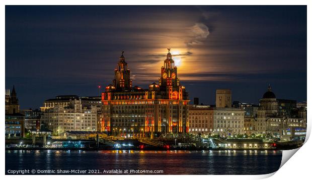 Liverpool's Mystic Night Sky Print by Dominic Shaw-McIver