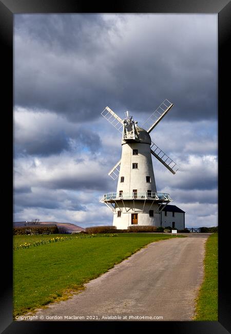 Llancayo Windmill, Usk, South Wales Framed Print by Gordon Maclaren