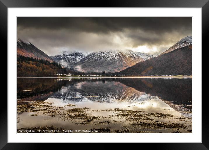 Loch Leven, Glencoe Framed Mounted Print by Heidi Stewart