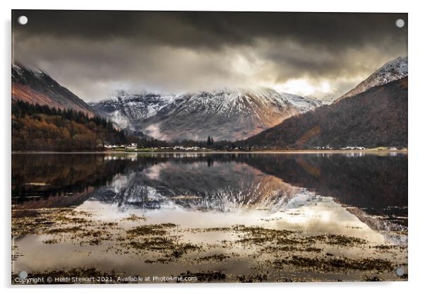 Loch Leven, Glencoe Acrylic by Heidi Stewart