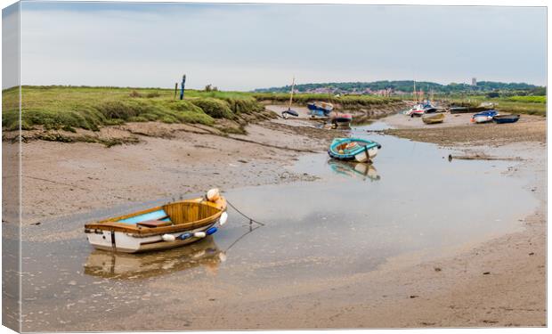 Low tide at Blakeney Canvas Print by Jason Wells