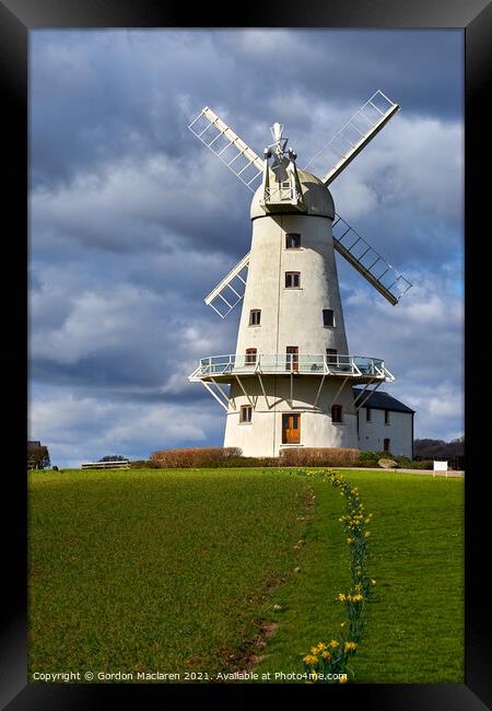 Llancayo Windmill, Usk, South Wales Framed Print by Gordon Maclaren