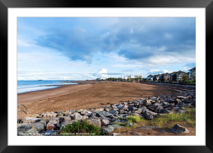 Minehead Beach, Somerset, UK Framed Mounted Print by Joy Walker