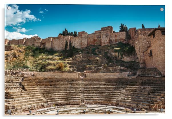 Teatro Romano in Malaga - Andalucia, Spain Acrylic by Mehul Patel