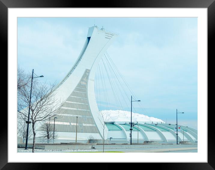 Montreal Tower and Olympic Park - Montreal, Canada Framed Mounted Print by Mehul Patel