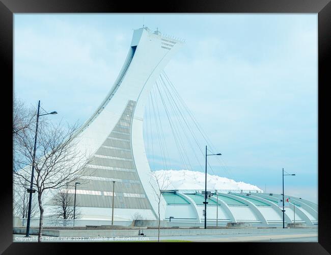 Montreal Tower and Olympic Park - Montreal, Canada Framed Print by Mehul Patel