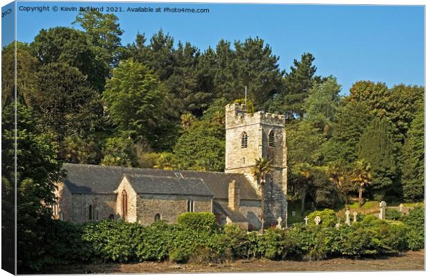 St just church roseland Canvas Print by Kevin Britland