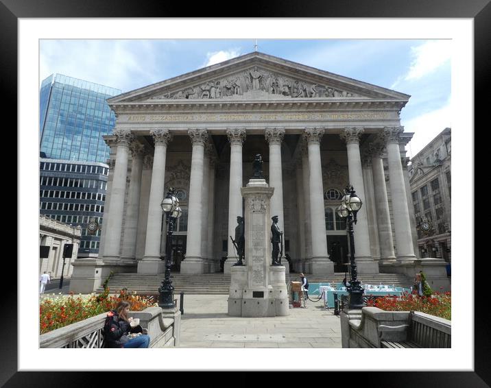 The Royal Exchange Framed Mounted Print by Simon Hill