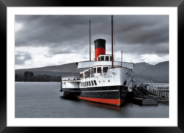 Maid Of The Loch Balloch Pier Framed Mounted Print by austin APPLEBY