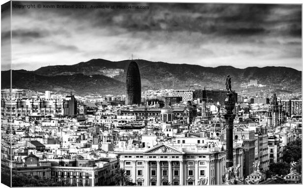  Barcelona spain Canvas Print by Kevin Britland