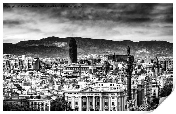  Barcelona spain Print by Kevin Britland