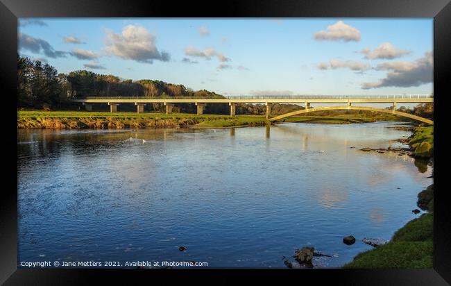 River Ogmore Framed Print by Jane Metters