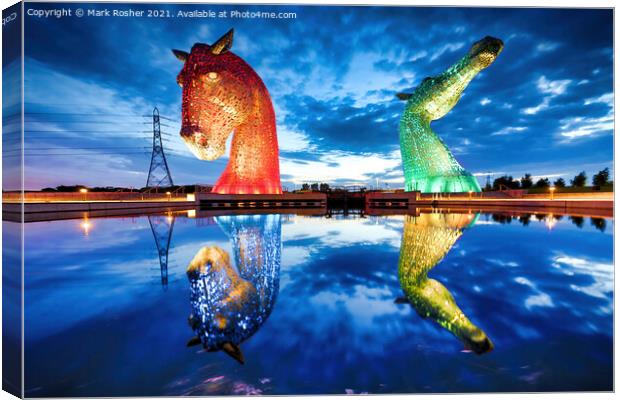 Windows for Kelpies Canvas Print by Mark Rosher