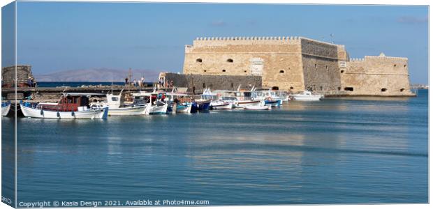 Koules Fortress, Heraklion, Crete, Greece Canvas Print by Kasia Design