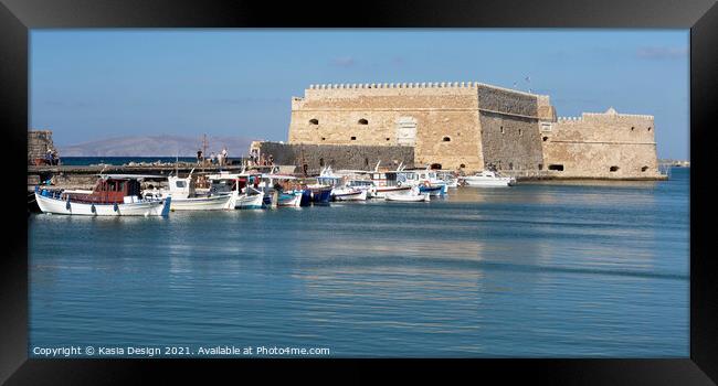 Koules Fortress, Heraklion, Crete, Greece Framed Print by Kasia Design