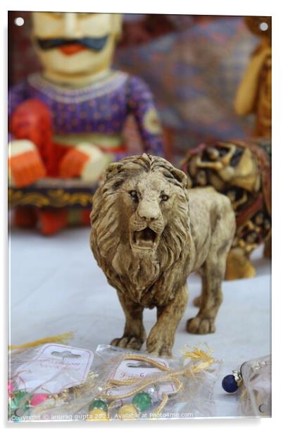 Lion Acrylic by anurag gupta
