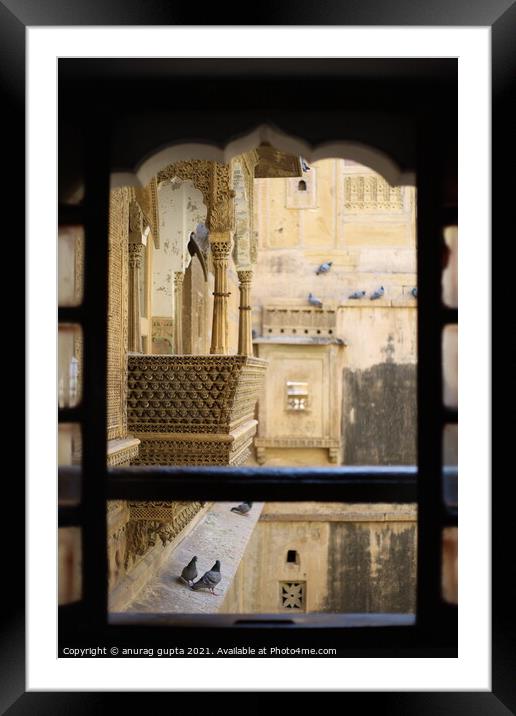 Jaisalmer fort Framed Mounted Print by anurag gupta