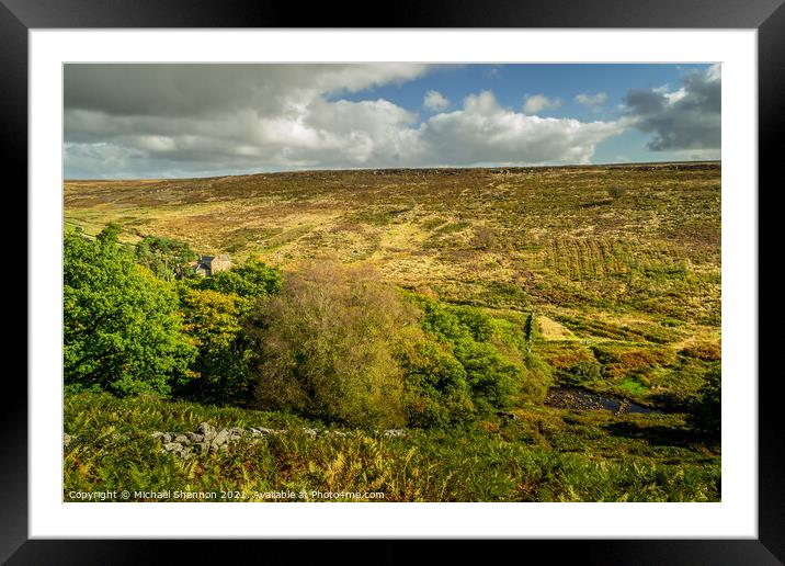 Wheelgate, North Yorkshire Moors Framed Mounted Print by Michael Shannon