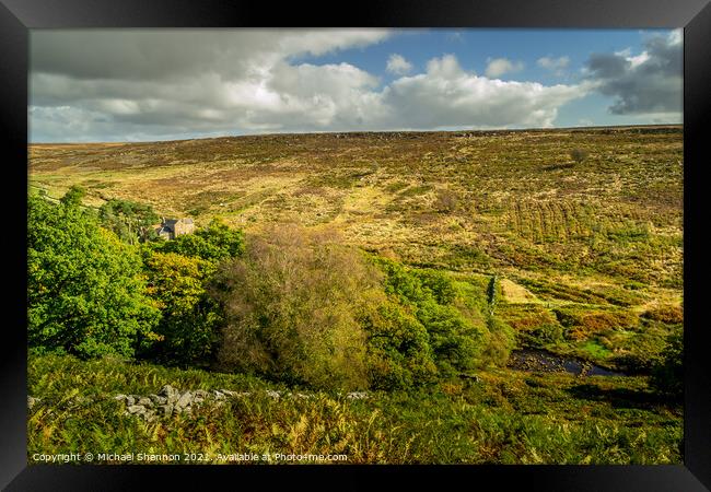 Wheelgate, North Yorkshire Moors Framed Print by Michael Shannon