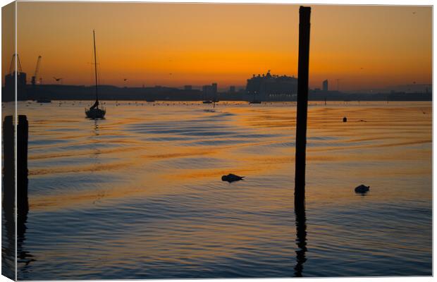 The Port is Waking Up... Canvas Print by Elzbieta Sosnowski