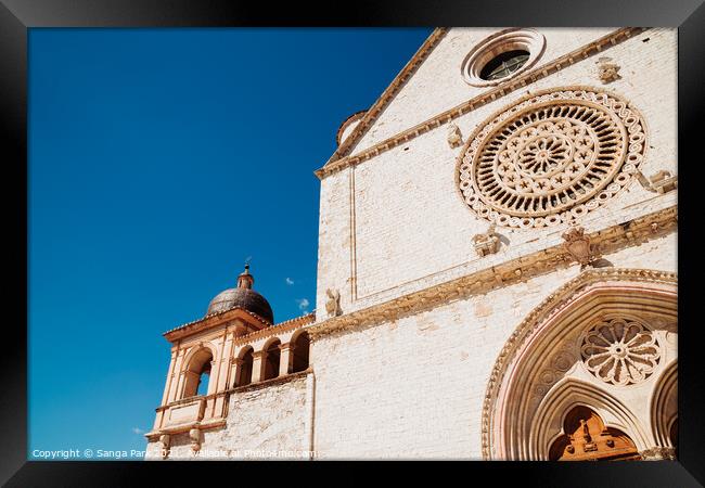 Assisi Basilica di San Francesco in Italy Framed Print by Sanga Park