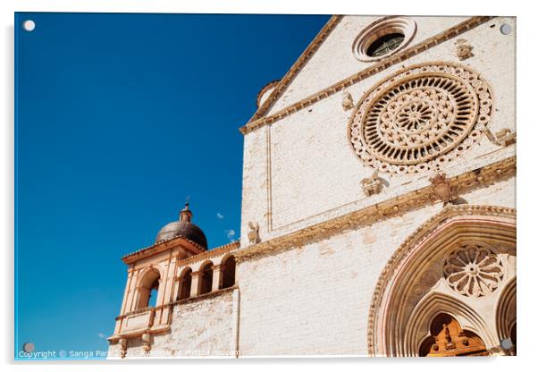 Assisi Basilica di San Francesco in Italy Acrylic by Sanga Park
