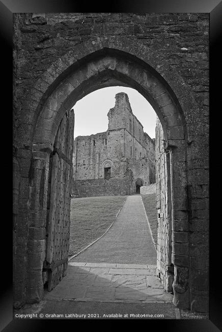 Medieval Gateway Framed Print by Graham Lathbury