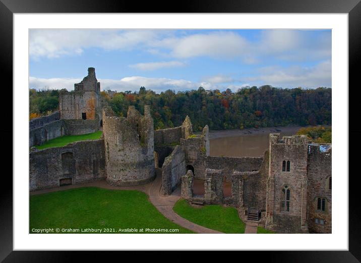 Chepstow Castle Framed Mounted Print by Graham Lathbury