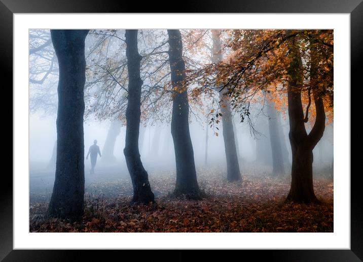 The fog Framed Mounted Print by Kevin Elias