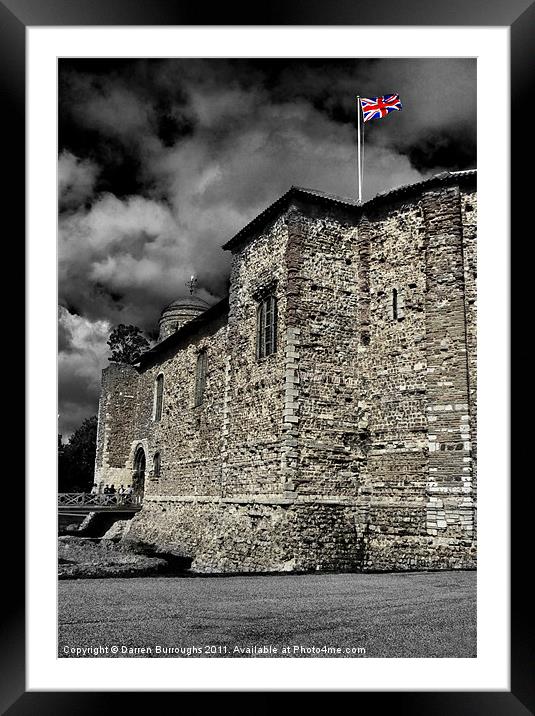 Colchester Castle Framed Mounted Print by Darren Burroughs