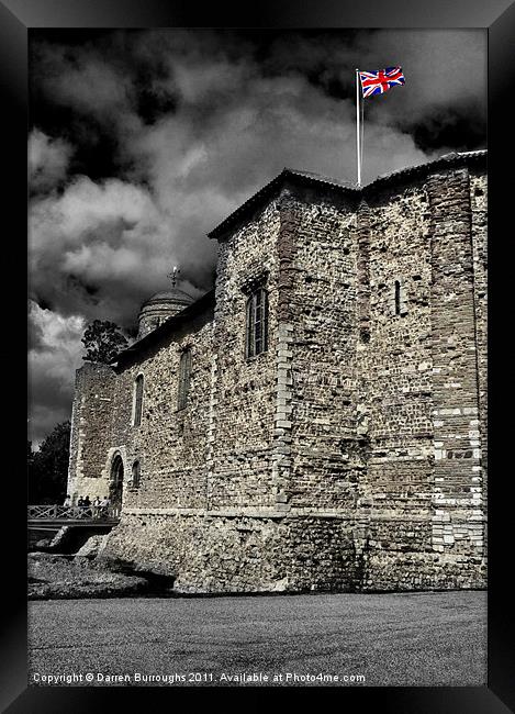 Colchester Castle Framed Print by Darren Burroughs