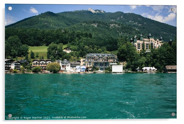 Serenity of Lake Wolfgang Acrylic by Roger Mechan