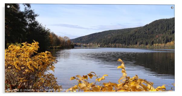 Lake of Gerardmer, Autumn in Vosges, France Acrylic by Imladris 
