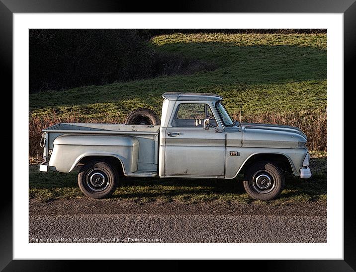 Chevrolet Truck Framed Mounted Print by Mark Ward
