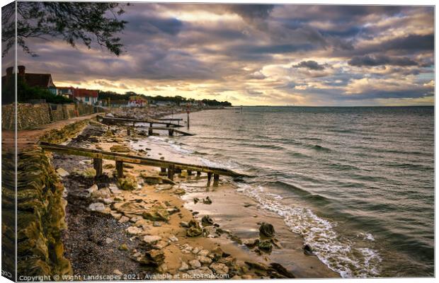 Seaview Isle Of Wight Canvas Print by Wight Landscapes