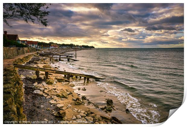 Seaview Isle Of Wight Print by Wight Landscapes