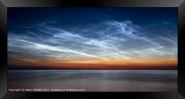 Noctilucent Clouds, Moray Firth Framed Print by Peter O'Reilly