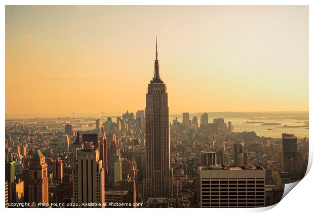 Empire State Building, Manhattan, New York Print by Philip Pound