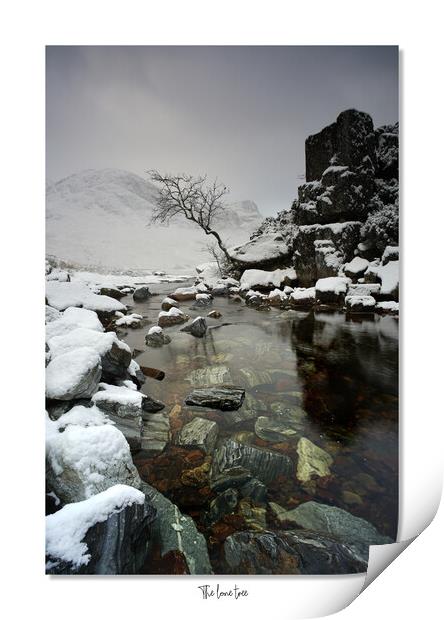 A waterfall in the snow Print by JC studios LRPS ARPS