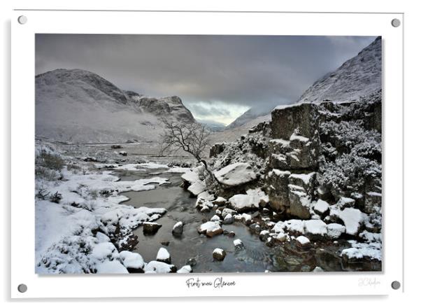 Fist snow Glencoe Acrylic by JC studios LRPS ARPS