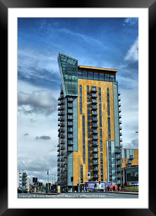 Skyline Central Framed Mounted Print by Maria Tzamtzi Photography