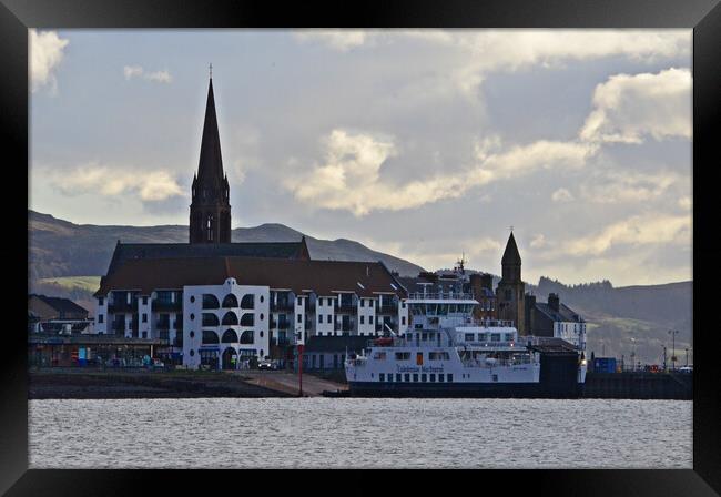 Largs ferry terminal Framed Print by Allan Durward Photography