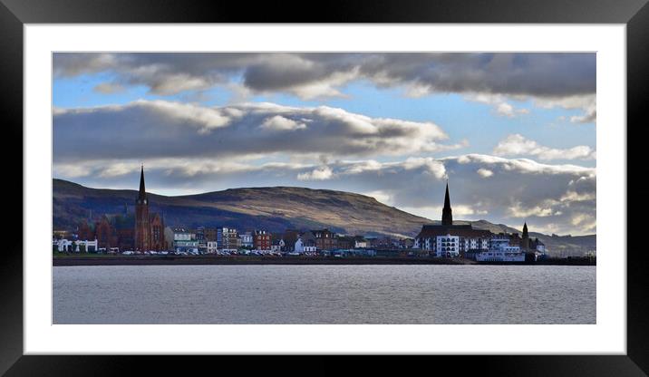 Largs seafront Framed Mounted Print by Allan Durward Photography