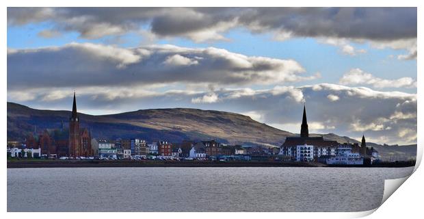 Largs seafront Print by Allan Durward Photography