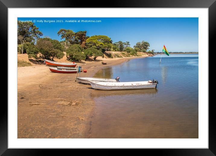 'Uruguayan Coastal Vista: Punta Del Este' Framed Mounted Print by Holly Burgess