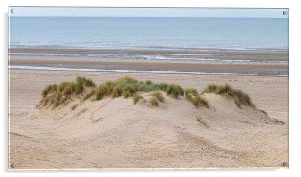 Formby beach over a sand dune Acrylic by Jason Wells